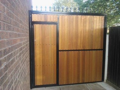 Timber Panelled Gates in Southport
